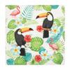 Ameisenkeks 20-Pack Eco-Friendly Napkins, 33 x 33 cm, 3-Ply, FSC & Svanen Certified, Tropical Toucan & Flamingo Design view 1