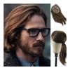 French Lace Front Men's Toupee, 12-Inch Human Hair Replacement System, Black view 2