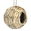 Straw Birdhouse - 2 Handwoven Reed Grass Nests view 1