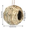 Straw Birdhouse - 2 Handwoven Reed Grass Nests view 4