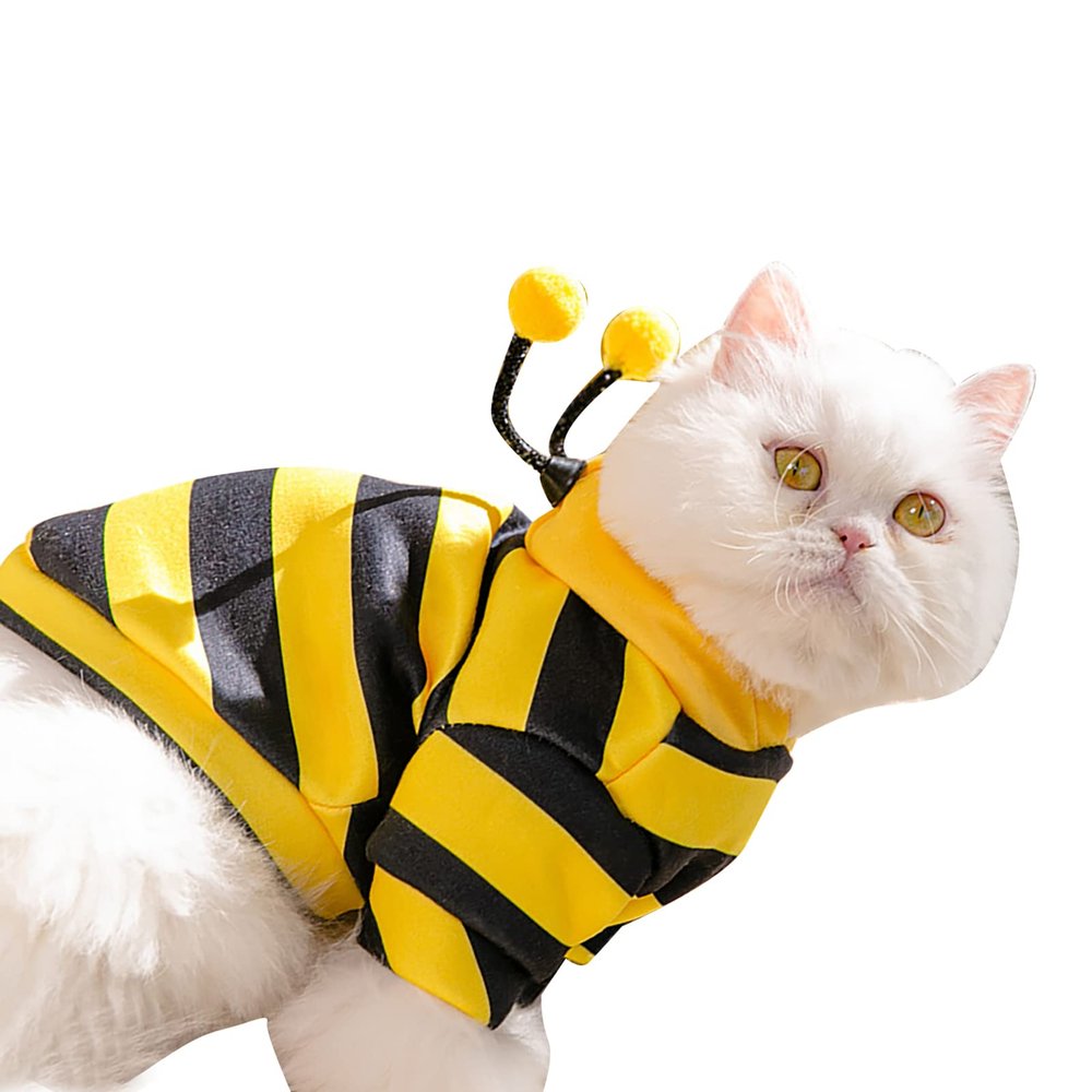 BAOFUYA Cat Hoodie, Soft Milk Silk Sweater, Classic Bee Costume, Size S