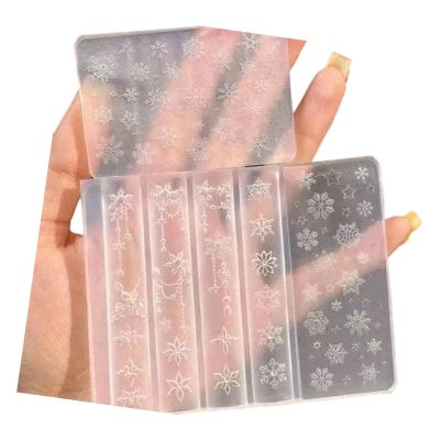 Snowflake Silicone Nail Art Molds, 2-Piece Set