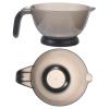 2 Hair Dye Mixing Bowls with Handle, Black Plastic view 1