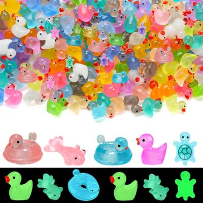 100 Mini Resin Animals that Glow in the Dark