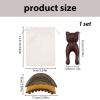 3-Piece Flannel Pouch Set with Facial Lymphatic Brush and Massage Comb view 2