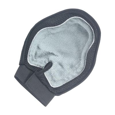 HOMSFOU Double-Sided Silicone Pet Grooming Glove for Dogs and Cats