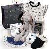 Baby Girl Gift Set with Bodysuit, Muslin Blanket, Bunny and Gift Box view 1