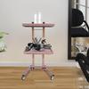 ERSINIAN 2-Tier Folding Stainless Steel Salon Cart with Casters view 3