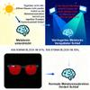 SHINU Sleep Glasses with Red Lenses, Blue-Light Filter, Square Frame (C1) view 3