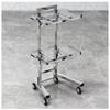 ERSINIAN Rolling Salon Tray Cart with Wheels, Foldable Serving Cart for Estheticians and Salons view 1