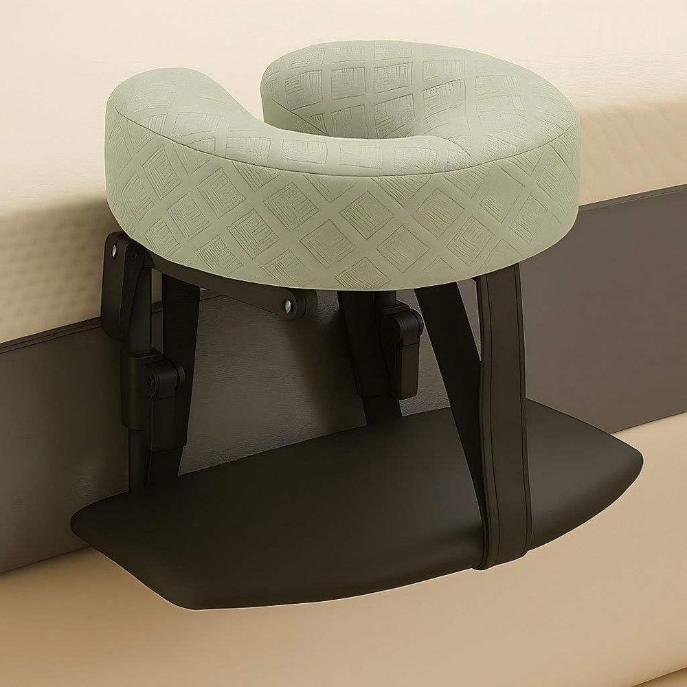 HNBCYRND Bed Massage Headrest and Face Support Set, Green B