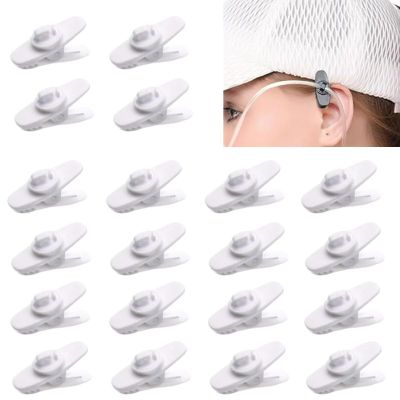YYBFD 20 White Oxygen Tubing Clips for Nasal Cannulas