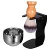 JOINPAYA Men's Shaving Brush Set with Bowl and Stainless Steel Stand view 1