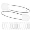 JOINPAYA 30-Pack Cloth Diaper Pins, Large Zinc Alloy Safety Pins with PP view 1