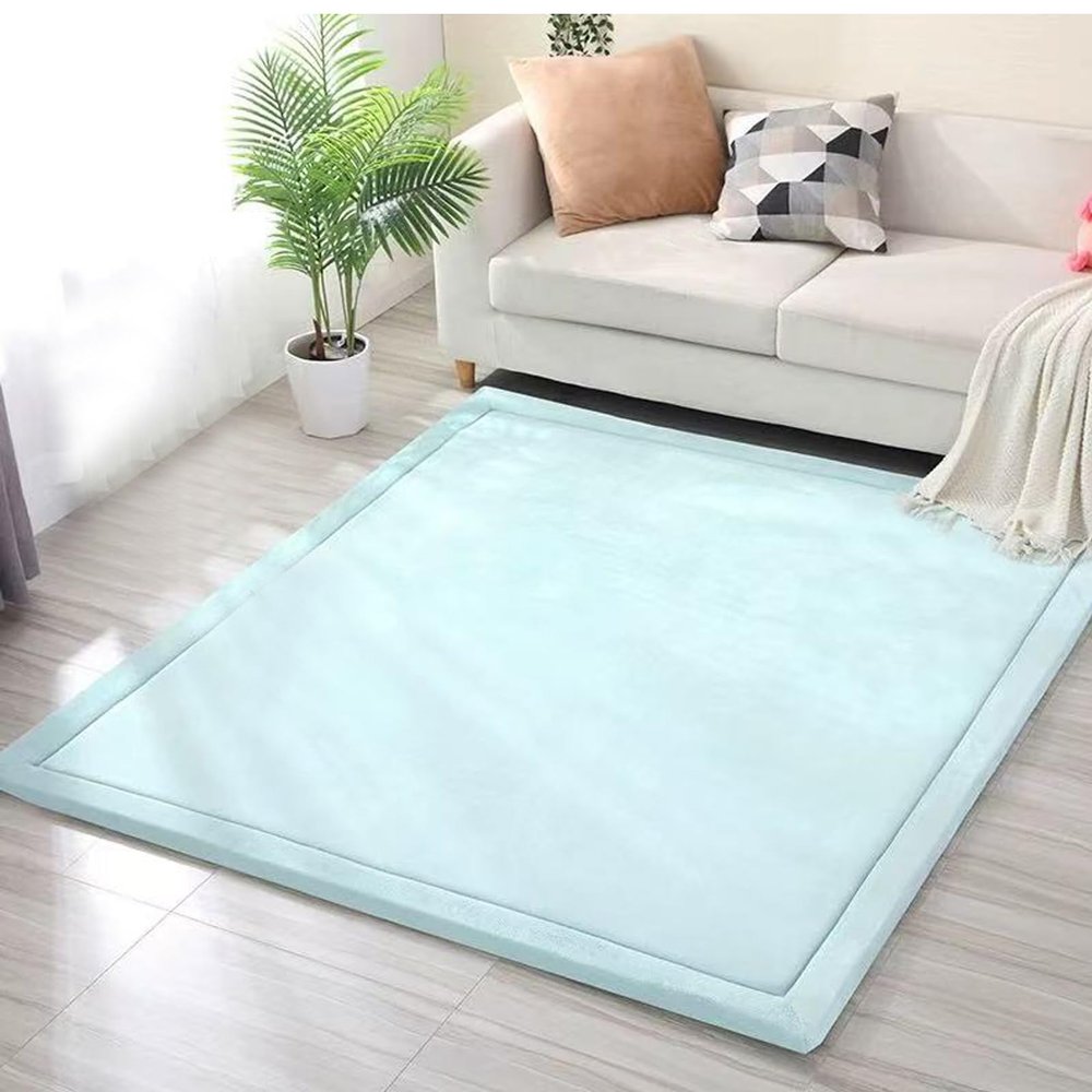 Baby Play Mat Rug for Nursery, Non-Slip Crawling Mat, Washable Tatami Mat, 200 x 220 cm