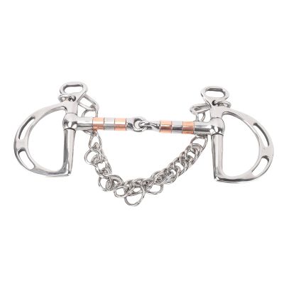 RASTKY Durable Slotted Stainless Steel Snaffle Bit with Improved Control Ring for Show Jumping and Dressage