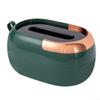 Wall-Mount Tissue Dispenser with Wide Opening, Green view 1