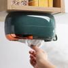 Wall-Mount Tissue Dispenser with Wide Opening, Green view 4