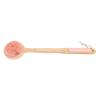 YUYTE Double-Sided Bath Brush with 17-Inch Bamboo Handle, Dense Nylon and Soft Silicone Bristles for Dry and Wet Brushing, Lymphatic Massage and Gentle Exfoliation (PINK) view 1