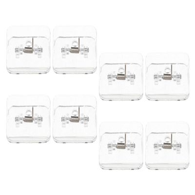 HOMSFOU 8-Piece ABS Wall-Mount Holder for Puppy Training Pads with Non-Slip Base
