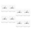 HOMSFOU 8-Piece ABS Wall-Mount Holder for Puppy Training Pads with Non-Slip Base view 1