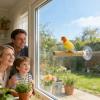 Bird Shower Perch | Portable Suction Cup Stand for Windows, Tiles, Bathrooms, Cages view 2