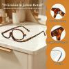 Disnace Makeup Glasses, Rotating Single-Lens Flip-Down Cosmetic Glasses for Women, Leopard Print, 2x view 3