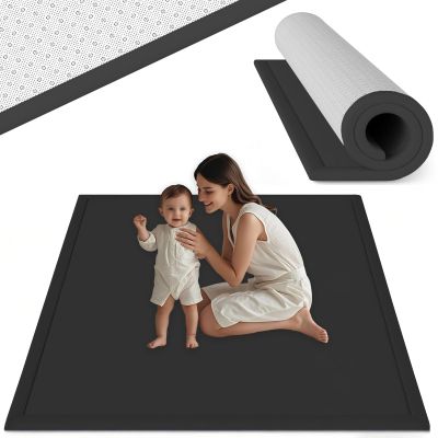 Nqexivo 2 cm Thick Baby Play Mat, 40 x 80 cm, Non-Slip Coral Fleece Foam Mat