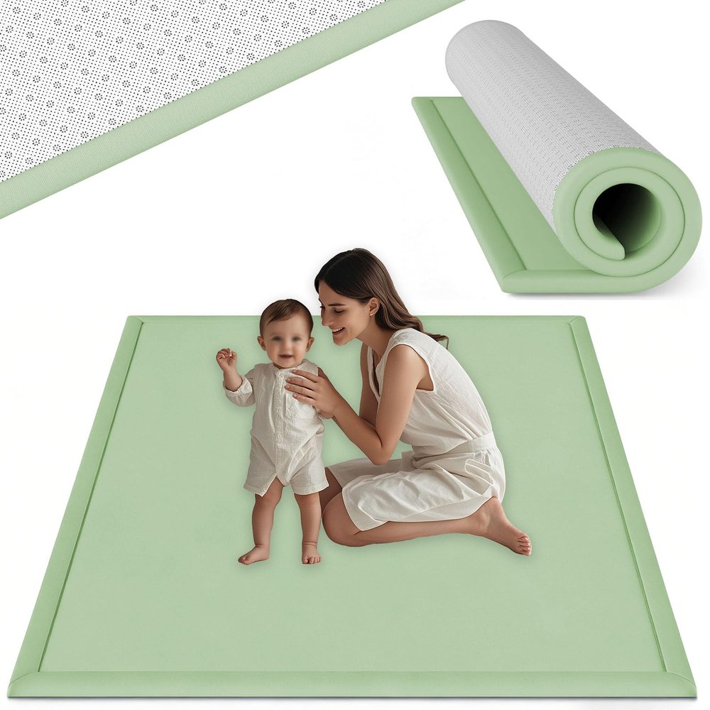 Nqexivo 2 cm Thick Baby Play Mat, 70 x 200 cm, Non-Slip Crawling Rug