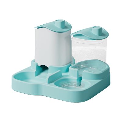 Automatic Cat Food and Water Dispenser with Spill-Proof Bowl