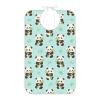 FRODOTGV Reusable Waterproof Adult Bib with Foldable Food-Catcher Pocket, Panda Pattern view 1
