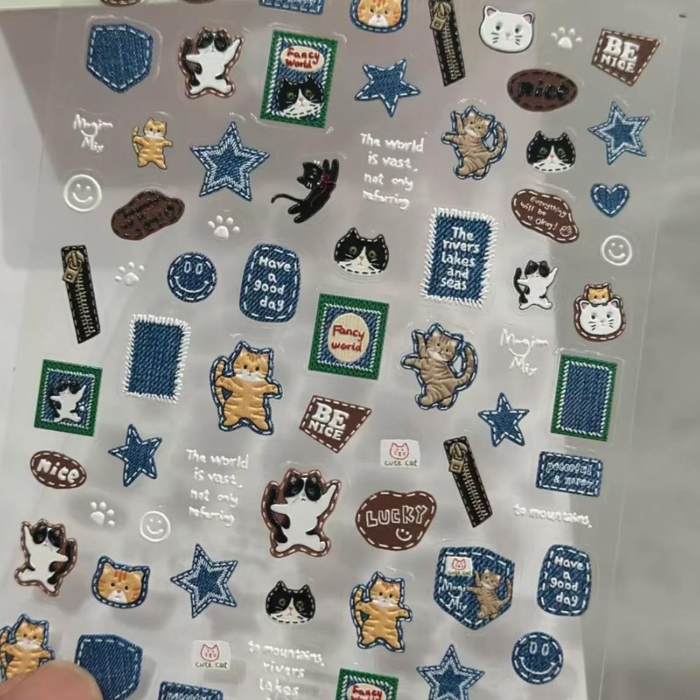 Retro-Themed Fingernail Art Stickers