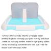 AlpenLife Basics Indoor Dog Toilet, Puppy Training Tray, No More Torn Pads, Easy to Clean, Blue view 2