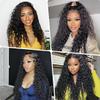 Jucames Water Wave Unprocessed Raw Remy Human Hair Weave Bundle, Double Weft, Natural Black, 26 Inch view 2