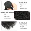 Jucames Water Wave Unprocessed Raw Remy Human Hair Weave Bundle, Double Weft, Natural Black, 26 Inch view 3