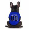 Personalized Pet Football Jersey, Custom Pet T-Shirts with Name/Number/Logo for Small to Medium Dogs/Cats 3-30KG (A-Blue) view 1