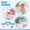 2-Pack Baby Shower Caps for Hair Washing, Pink and Blue view 4