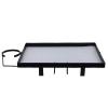 Space-Saving Bedside Shelf with Drink Holder, Clip-On Carbon Steel Tray for Bunk Beds and Dorm Rooms, 13.6 kg, Black view 1