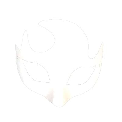 Adult Costume Mask, White Paintable Paper Carnival Mask for DIY Decoration, Halloween, Cosplay and Mardi Gras Parties