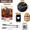 Twistover 10-Piece Father's Day Gift Set for the Best Dad with Hooded Robe, Whiskey Glass, Cubes, Coaster, Scented Candle, Ice Tongs and Bottle Opener view 3