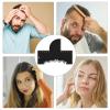 Hairline Styling Card for Shaping Beard Contours and Mustaches, Shaving Guide for Women, PP Scale, Cut D view 2