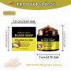 2-Pack Moroccan Exfoliating Black Soap with Argan and Rose view 2