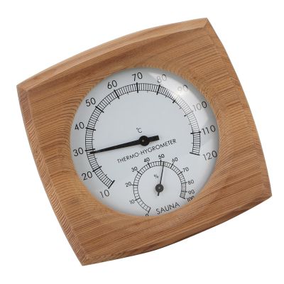 2-in-1 Cedar Thermometer and Hygrometer, Handmade for Sauna Use