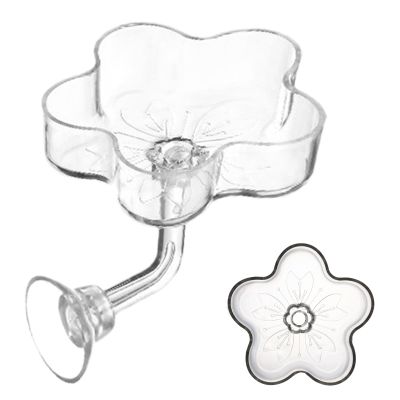 Fish Feeder | Flower-Shaped Feeding Bowl with Suction Cup for Aquarium