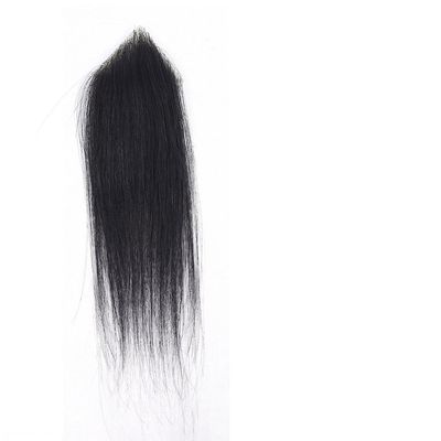 Invisible Human Hair Forehead Hairpiece for Men, Thin PU Toupee (4 x 4 x 5 cm)