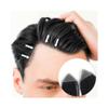 Invisible Human Hair Forehead Hairpiece for Men, Thin PU Toupee (4 x 4 x 5 cm) view 2