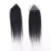 Invisible Human Hair Forehead Hairpiece for Men, Thin PU Toupee (4 x 4 x 5 cm) view 3