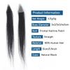 Invisible Human Hair Forehead Hairpiece for Men, Thin PU Toupee (4 x 4 x 5 cm) view 4