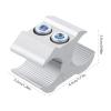 Warmhm Wheelchair Cane Holder, Aluminum Alloy Clamp for 19 mm and 22 mm Tubes view 2