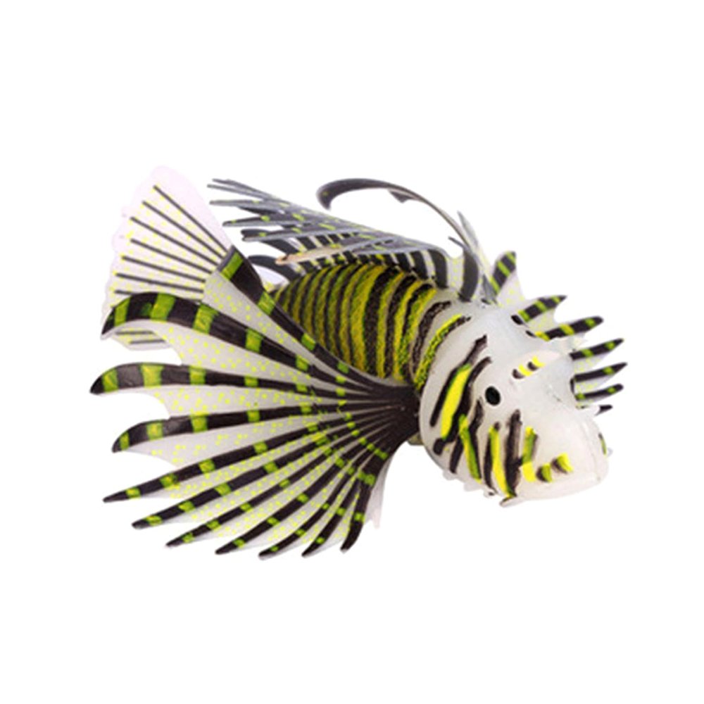 SHYYOULQE Silicas Home Luminous Lionfish Aquarium Ornament